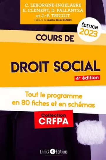 Cours de droit social  [Livres]