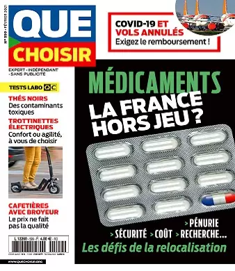 Que Choisir N°599 – Février 2021  [Magazines]