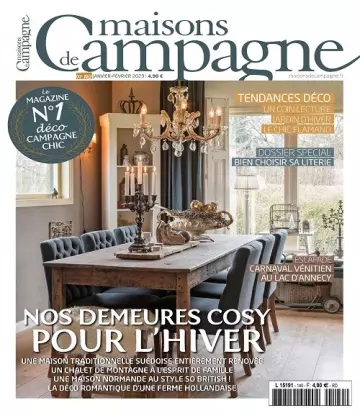 Maisons De Campagne N°140 – Janvier-Février 2023  [Magazines]