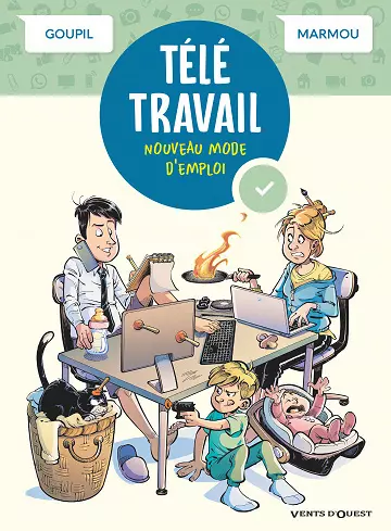 Télétravail, nouveau mode d'emploi - Jacky Goupil , Marmou (2021)  [BD]