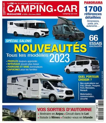 Camping-Car Magazine N°355 – Octobre 2022  [Magazines]