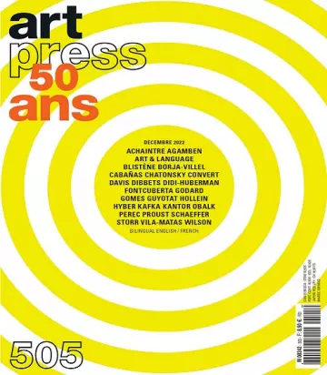 Art Press N°505 – Décembre 2022  [Magazines]