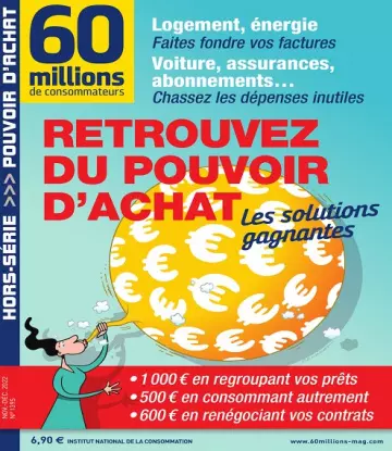 60 Millions De Consommateurs Hors Série N°139S – Novembre-Décembre 2022  [Magazines]