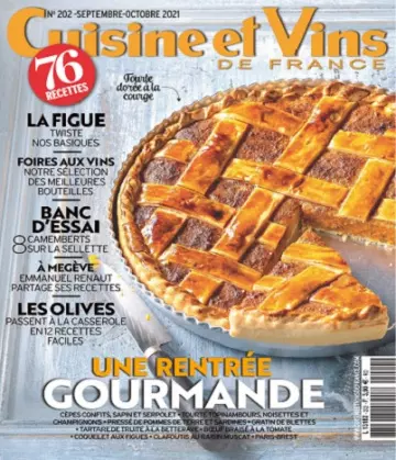 Cuisine et Vins De France N°202 – Septembre-Octobre 2021  [Magazines]