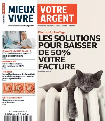 Mieux Vivre Votre Argent N°484 – Novembre 2022  [Magazines]