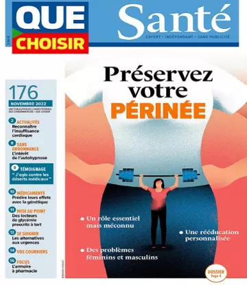 Que Choisir Santé N°176 – Novembre 2022  [Magazines]