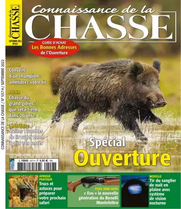 Connaissance De La Chasse N°557 – Septembre 2022  [Magazines]