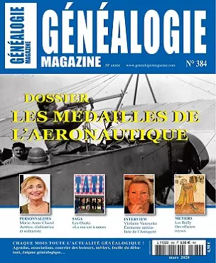 Généalogie Magazine N°384 – Mars 2020  [Magazines]