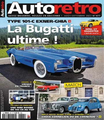 Autoretro N°477 – Août-Septembre 2022  [Magazines]