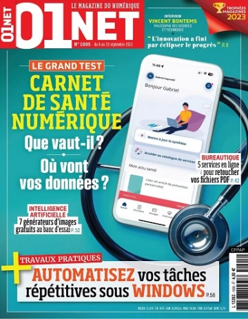 01Net N°1005 Du 6 au 19 Septembre 2023  [Magazines]