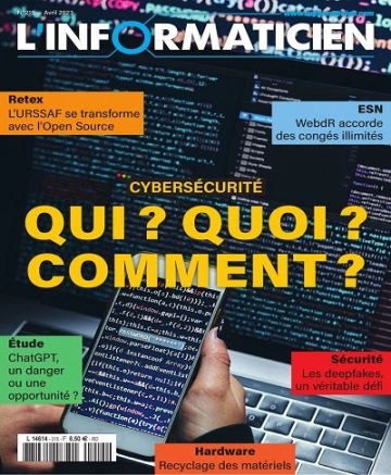 L’Informaticien N°215 – Avril 2023  [Magazines]