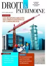 Droit & Patrimoine - Juillet-Août 2017  [Magazines]