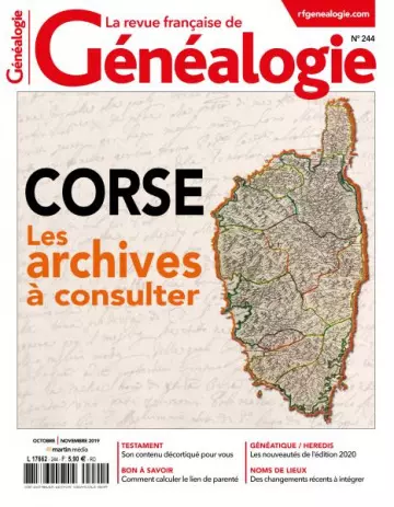 La Revue Française de Généalogie - Octobre-Novembre 2019  [Magazines]