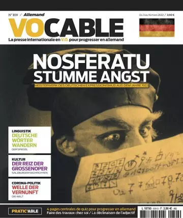 Vocable Allemand N°859 Du 3 Mars 2022  [Magazines]