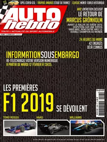 Auto Hebdo N°2203 Du 13 Février 2019  [Magazines]