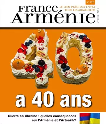 France Arménie N°495 – Avril 2022  [Magazines]