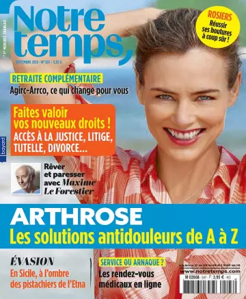 Notre Temps N°597 – Septembre 2019  [Magazines]