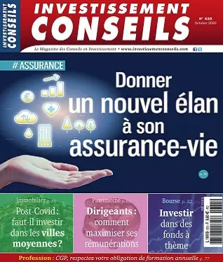 Investissement Conseils N°835 – Octobre 2020  [Magazines]