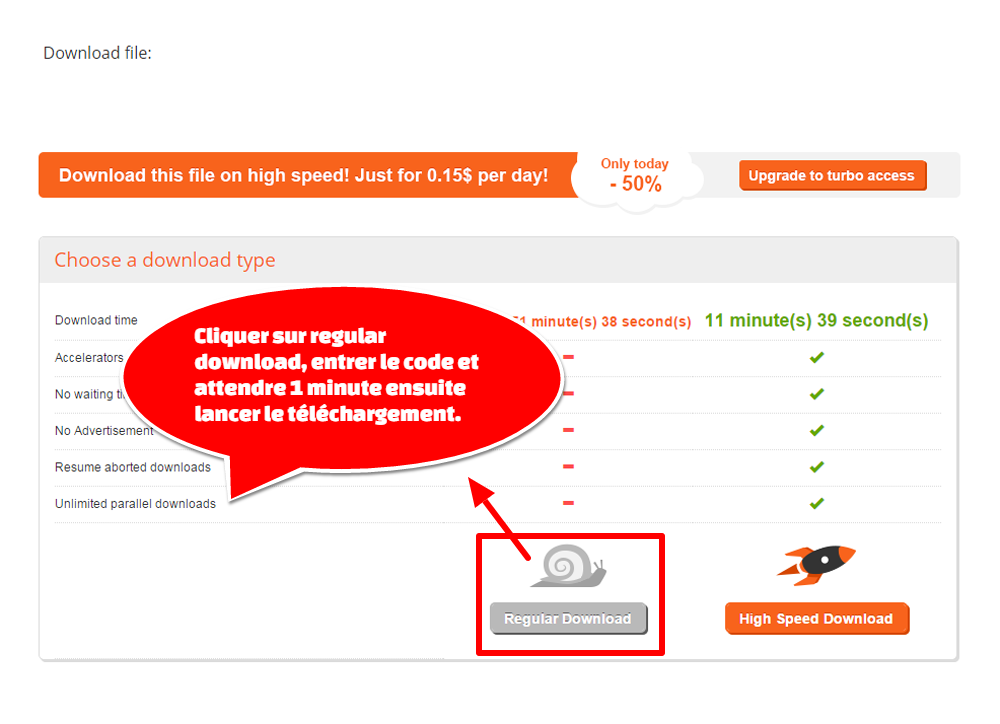 Comment télécharger sur Turbobit